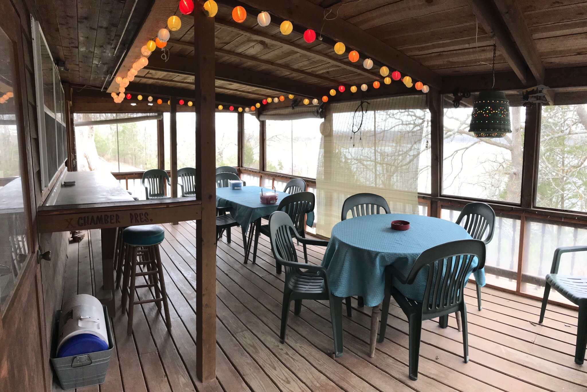 Screened porch taken by Sandy Sharp