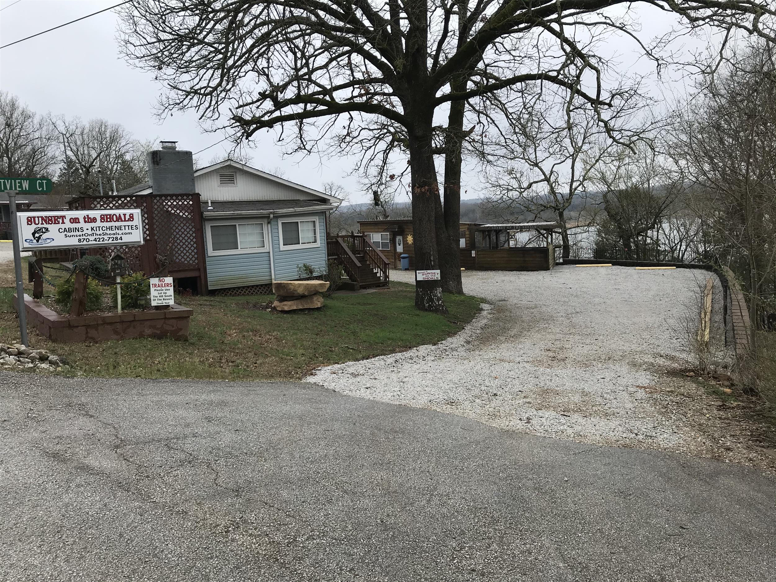 Sunset on the Shoals in Diamond City, Arkansas